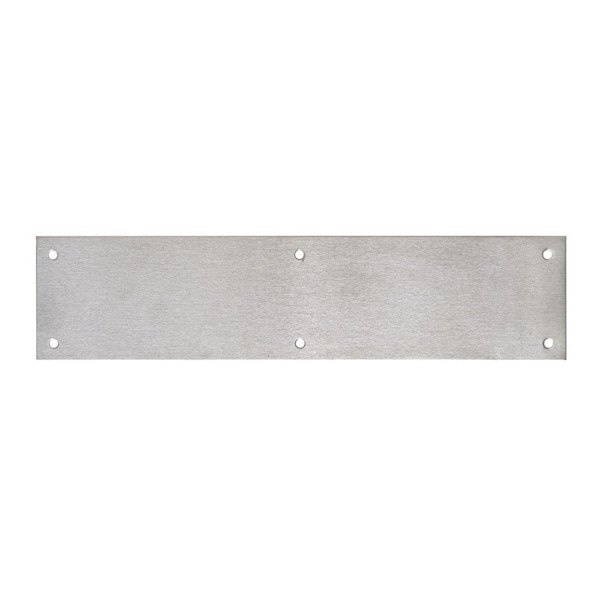 Tell 3-1/2 in. H X 15 in. L Brushed Stainless Steel Stainless Steel Push Plate DT100072 - main